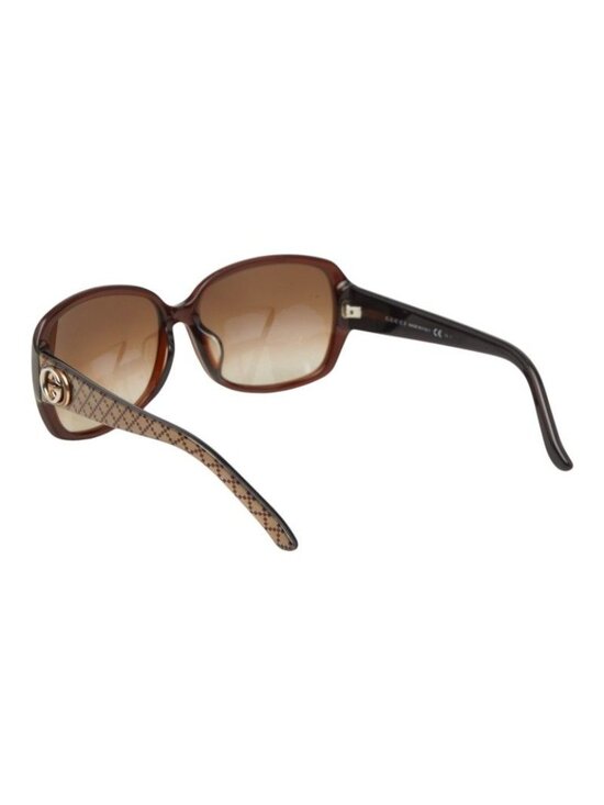 Gucci Interlocking Brown Plastic Eyewear main image 6